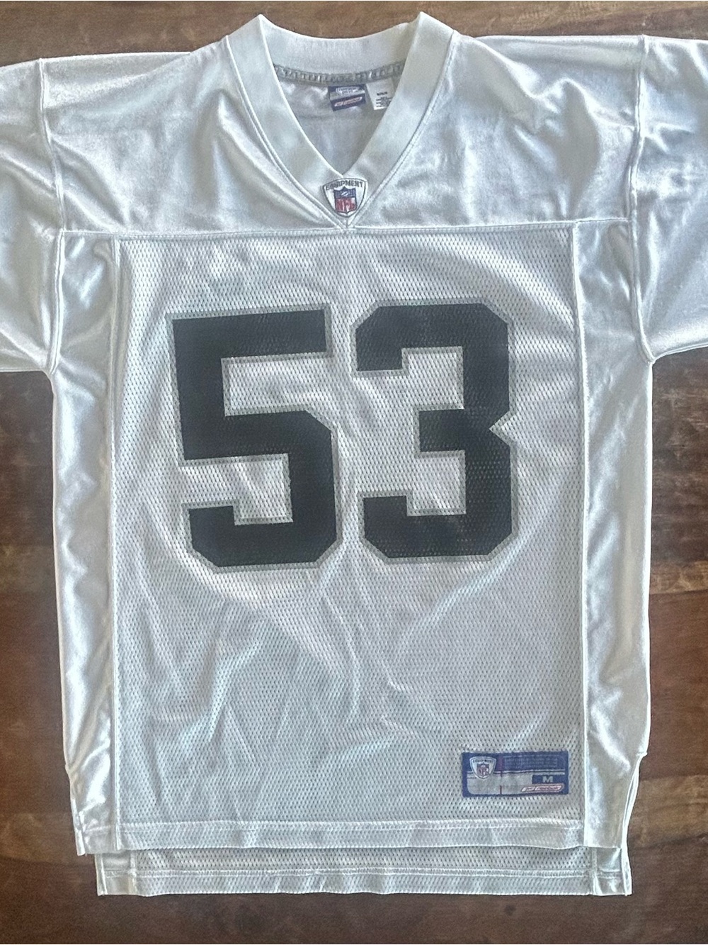 Vintage Reebok Oakland Raiders Bill Romanowski Mens Football Jersey Medium White